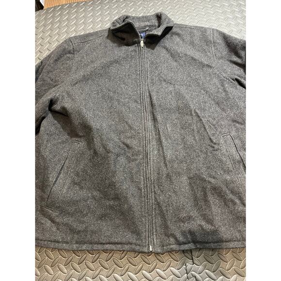 Vintage GAP Wool Coat Jacket Size XXL Mens Gray Full Zip Insulated Coat - Picture 2 of 10